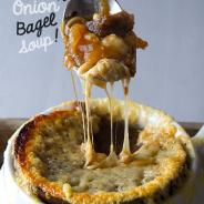 French Onion Bagel Soup