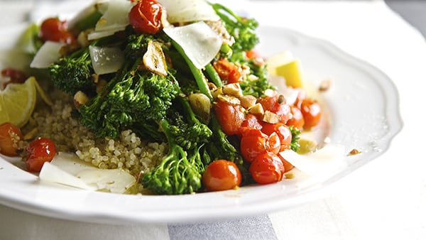 Sauteed Broccolini & Lemon Quinoa_healthy and delicious