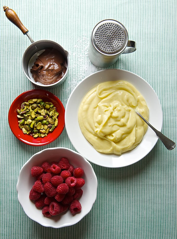 Raspberry Pistachio Tart-ingredients