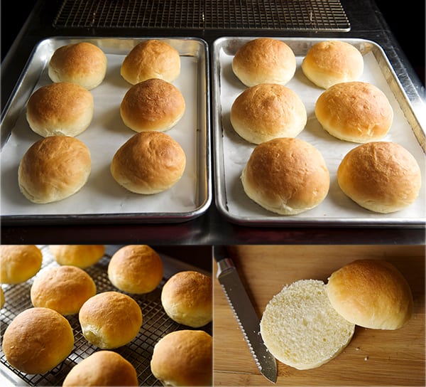 Salmon Sliders with yogurt-cucumber-dill sauce_Homemade buns