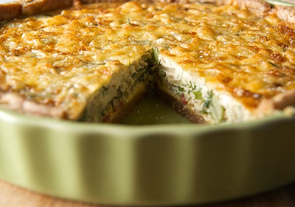 Fennel-Shallot-Bacon-&-Edam-Quiche~Yes,-more-please!