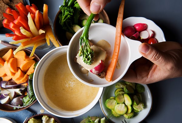 Creamy Bagna Cauda & Seasonal Vegetables ~ Yes, more please!