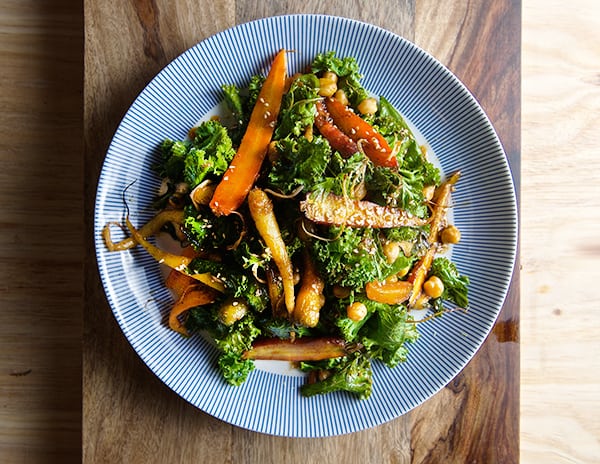 Roasted-Carrot-Salad-with-Hummus-Vinaigrette-~Yes,-more-please!