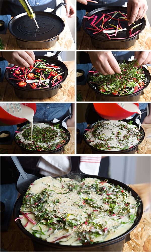 Rainbow-Chard-Korean-Pancake-Steps