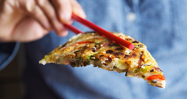 Rainbowchard-Korean-Pancakes-bite!~Yes,-more-please!