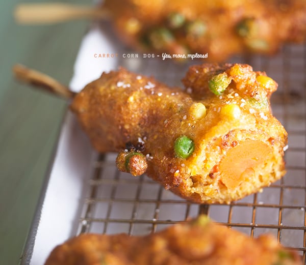 Carrot Corn dogs (no dog!) ~ Yes, more please!