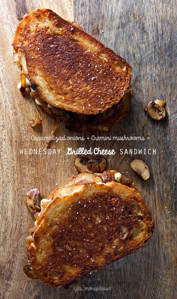 Wednesday-Grilled-cheese-sandwich--Caramelized-onions-+-cremini-mushrooms