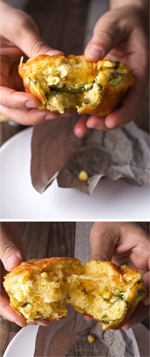 Corn-Bread-Muffins-with-Poblano-Peppers-and-Smoked-gouda-Cheese_tear-apart