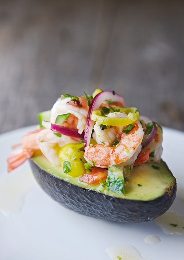 Peperoncini-Shrimp-Ceviche-Stuffed-Avocados_Best-avocado-recipe_Yes,-more-please!