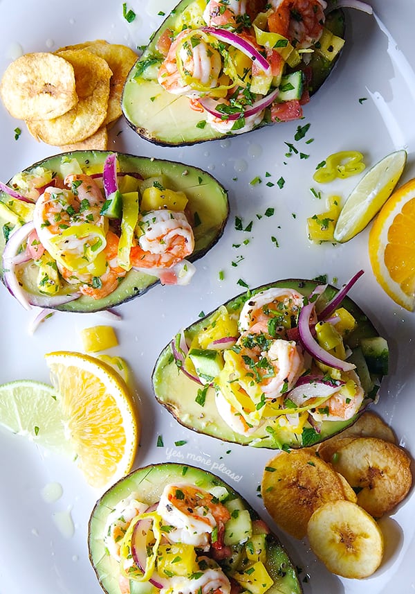 Peperoncini-Shrimp-Ceviche-Stuffed-Avocados_Summer_Avocados_Fresh_-entertaining_Yes,-more-please!