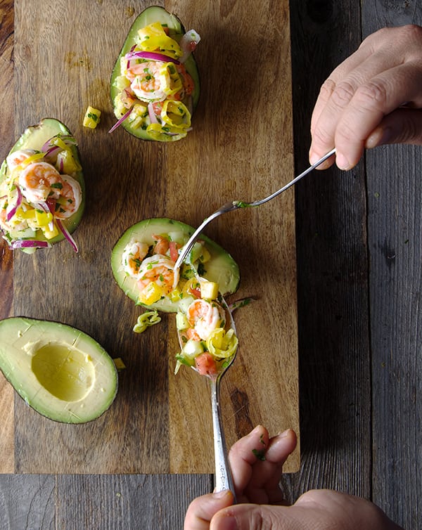 Peperoncini-Shrimp-Ceviche-Stuffed-Avocados_summer-entertaining_pool-party_staycation_picnic_beach-picnic