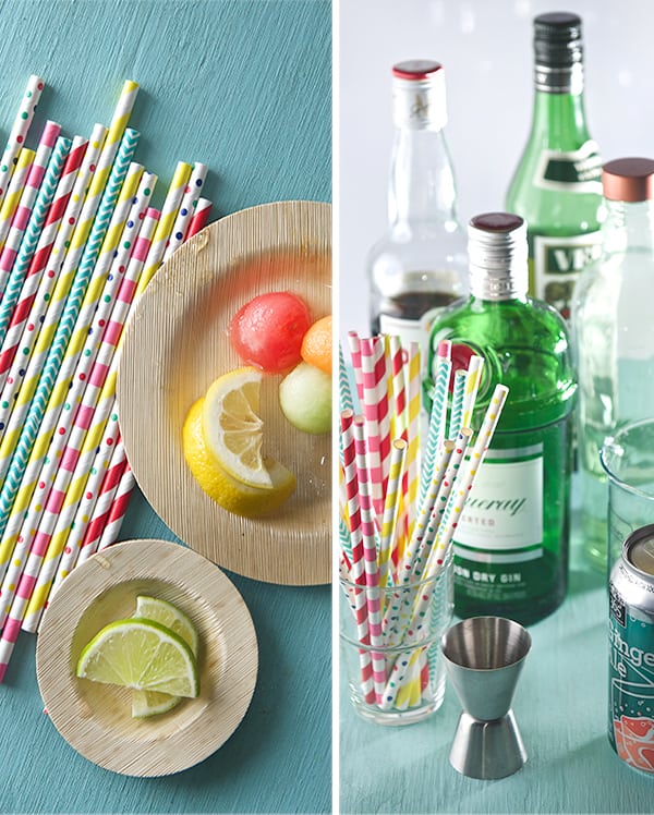 PIMM'S Summer Afternoon Cocktail-you-will-need_party-straws_plates_gin_gingerale_Yes,-more-please!