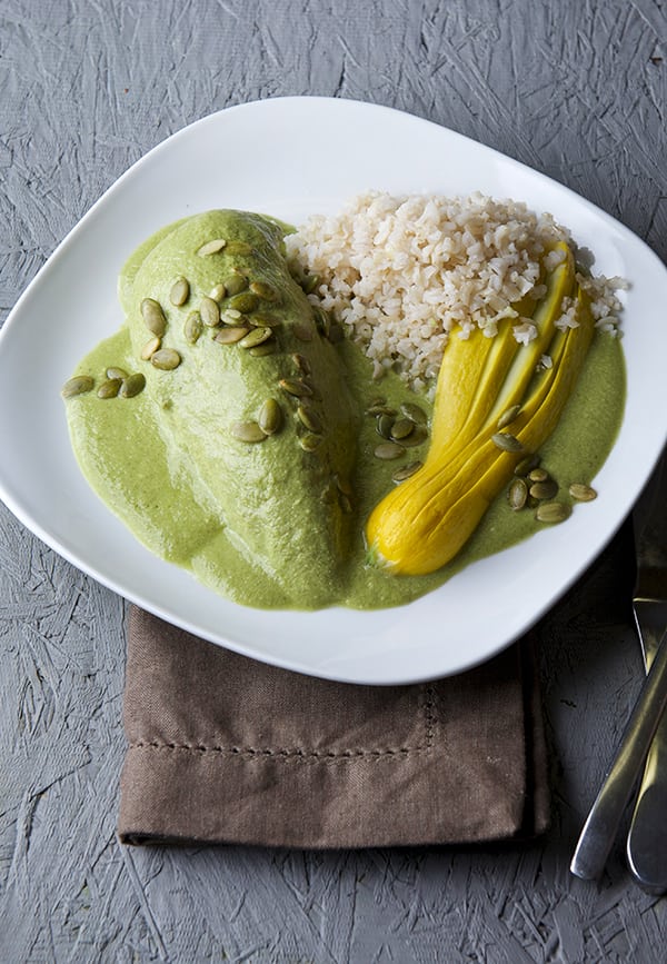 Mariana's-Pipian-Verde_with-chicken-Con-pollo-Mole_Yes,-more-please!