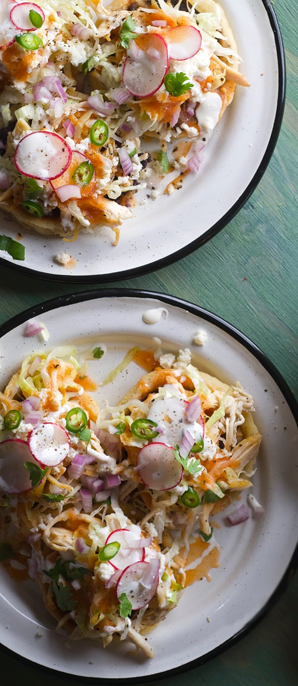 sopes-de-pollo chicken sopes_yes-more-please!